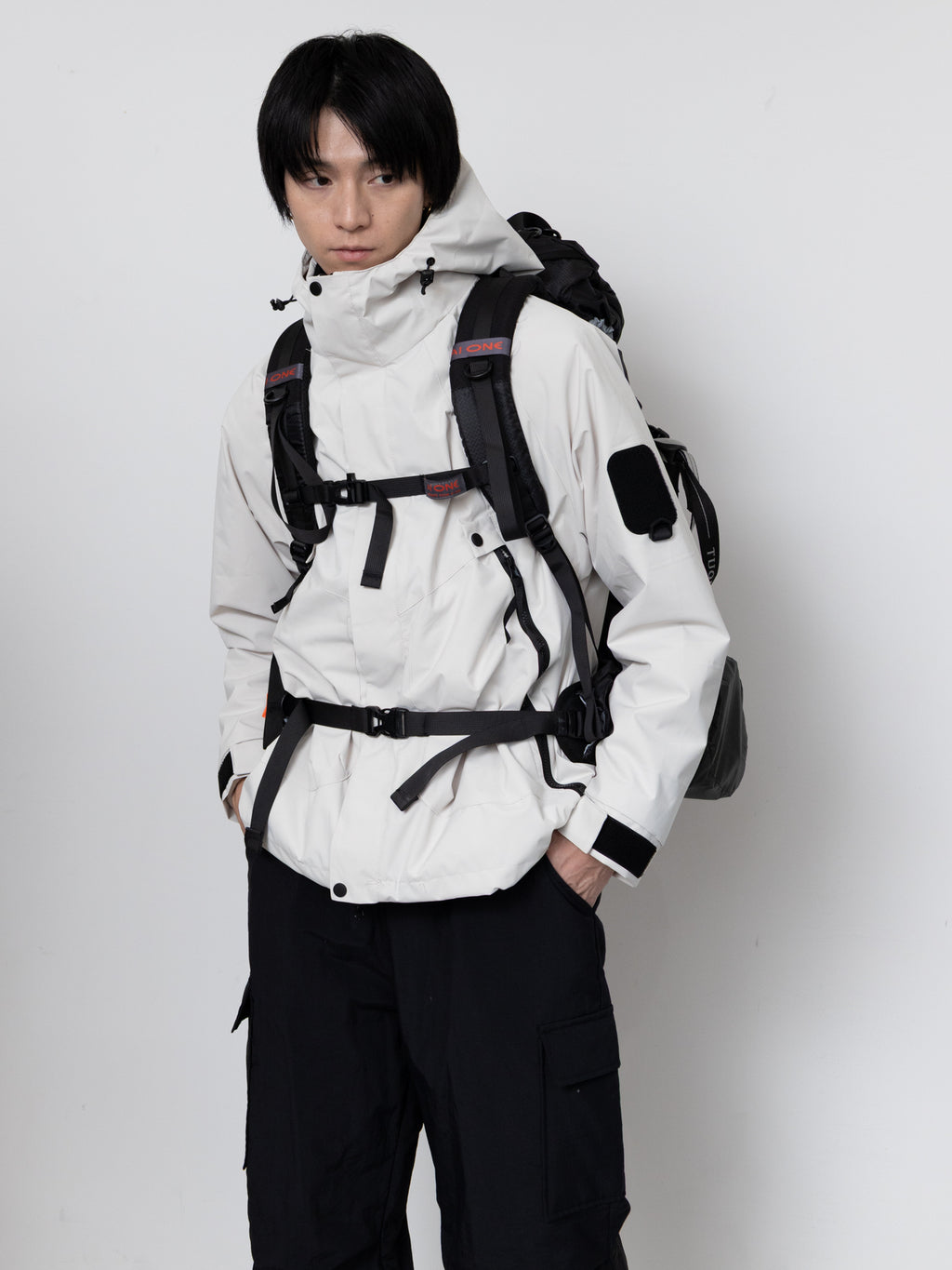 Detachable Hood Utility Shell Jacket