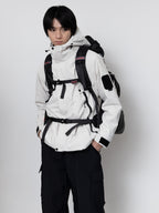 Detachable Hood Utility Shell Jacket