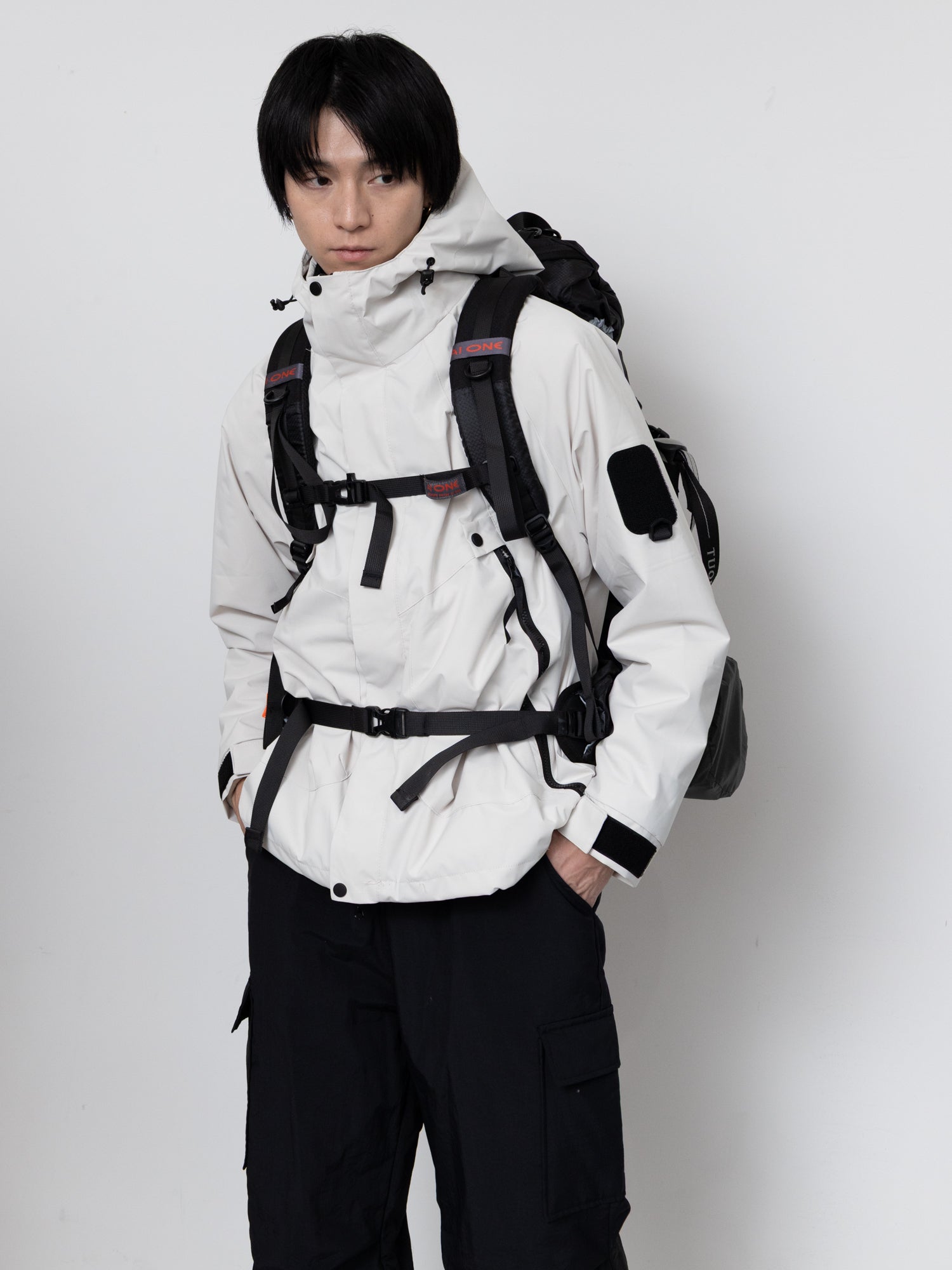 Detachable Hood Utility Shell Jacket
