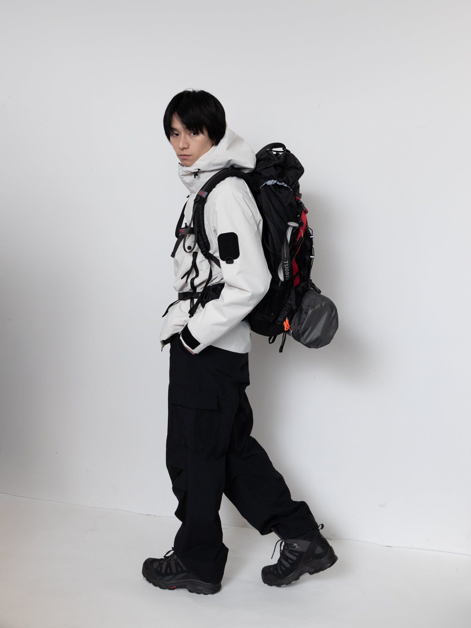 Detachable Hood Utility Shell Jacket