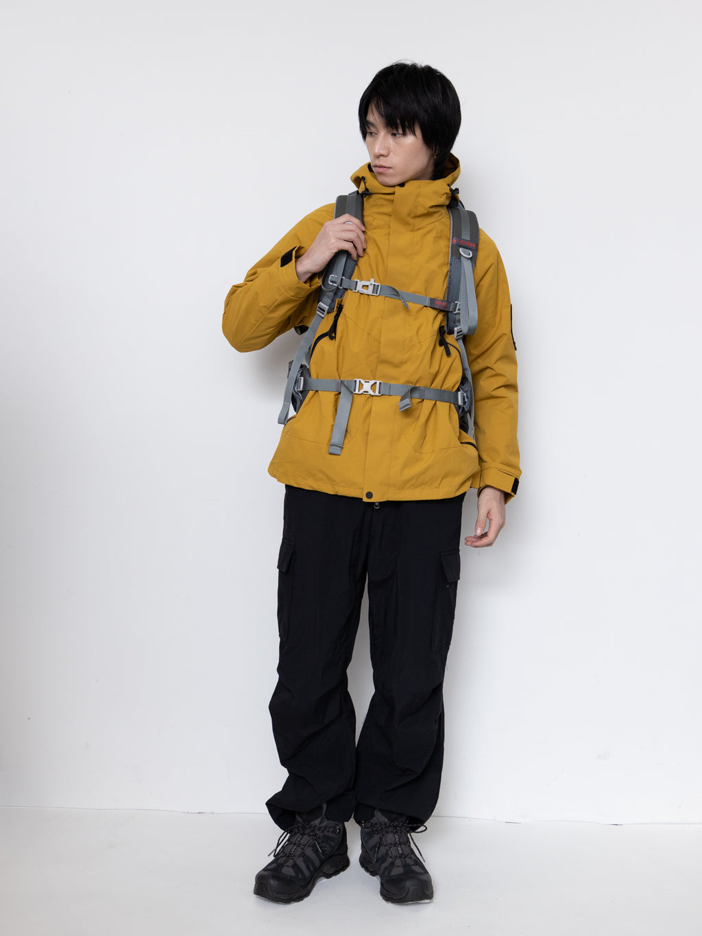 Detachable Hood Utility Shell Jacket