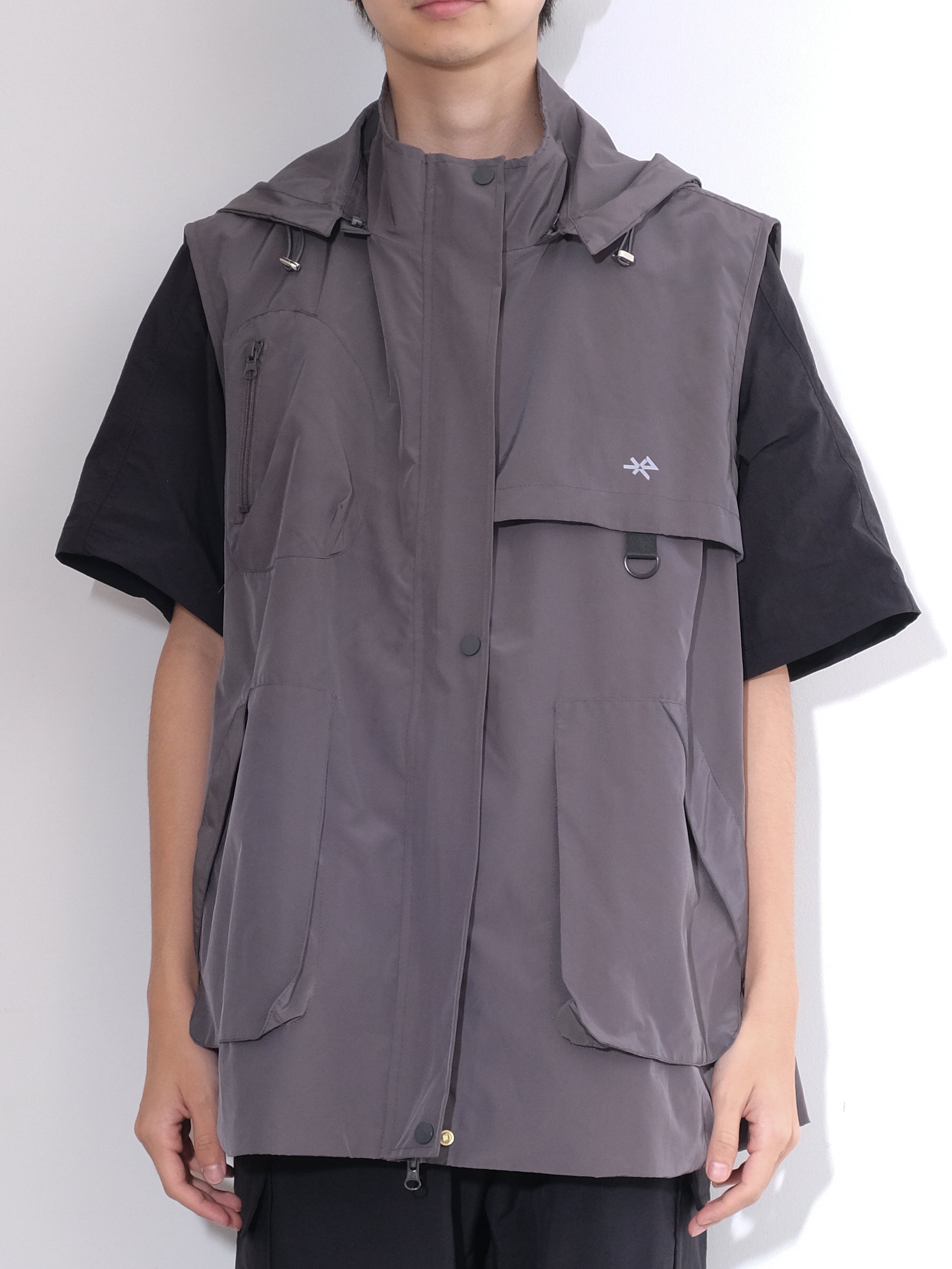 Detachable Hood Utility Vest