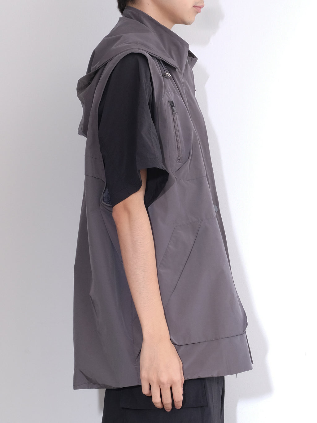 Detachable Hood Utility Vest