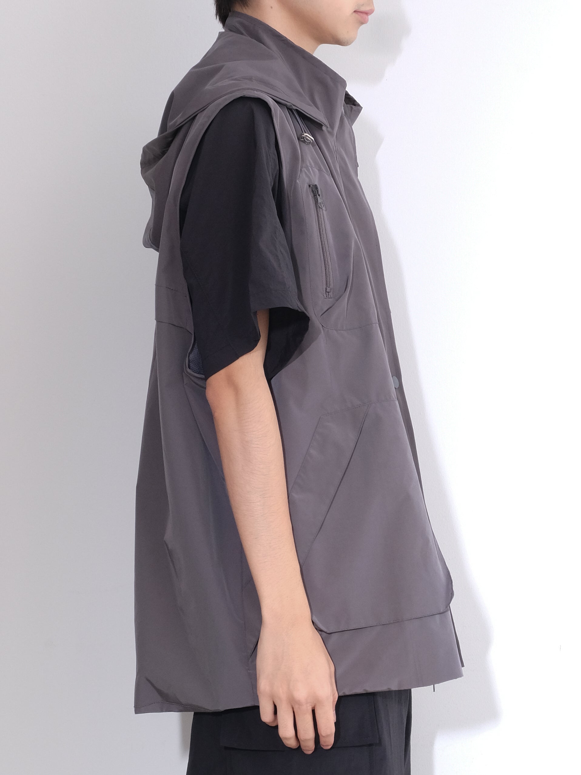 Detachable Hood Utility Vest