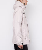 Asymmetry 3D hooded padded jacket