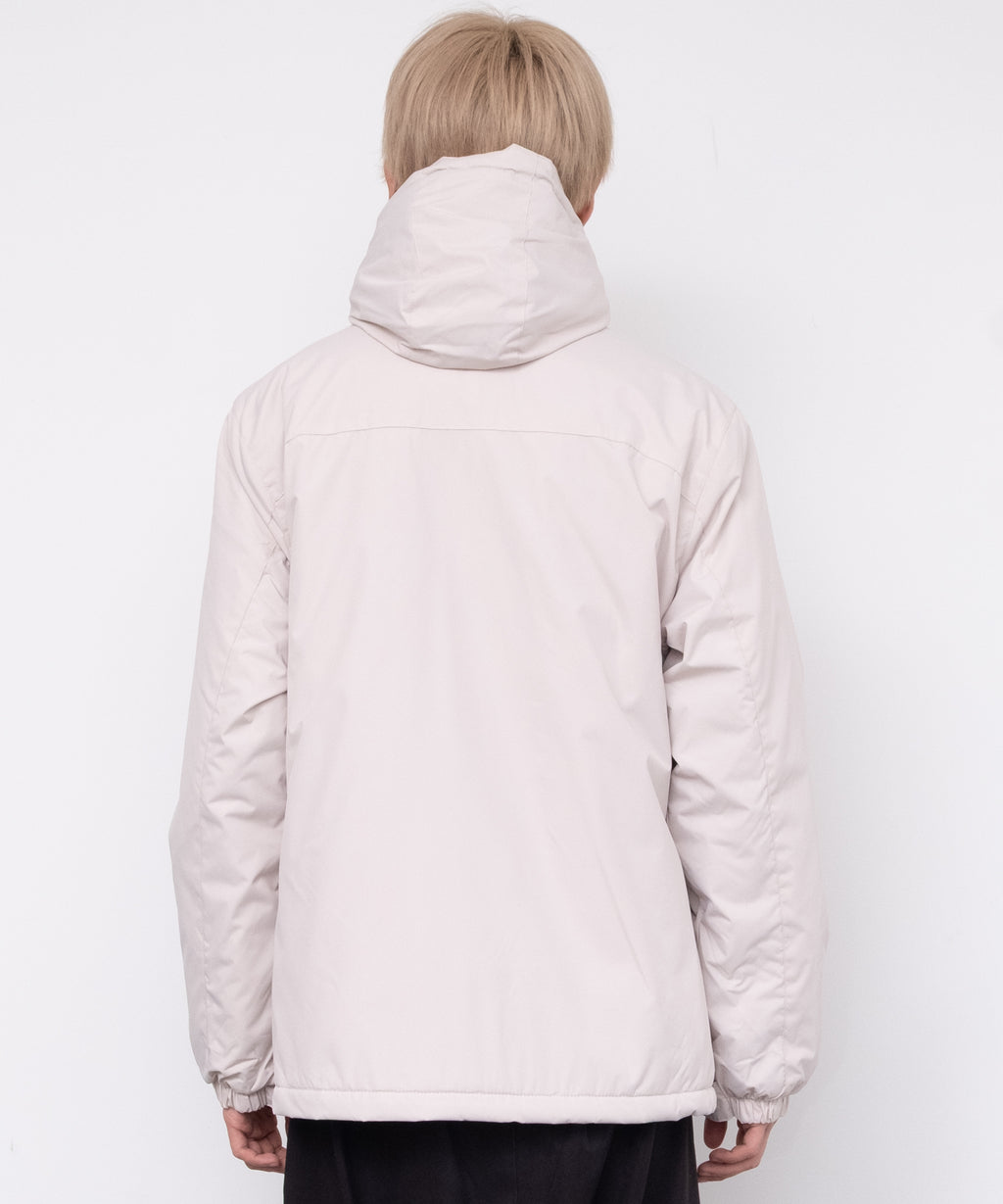 Asymmetry 3D hooded padded jacket