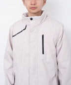 Asymmetry 3D hooded padded jacket