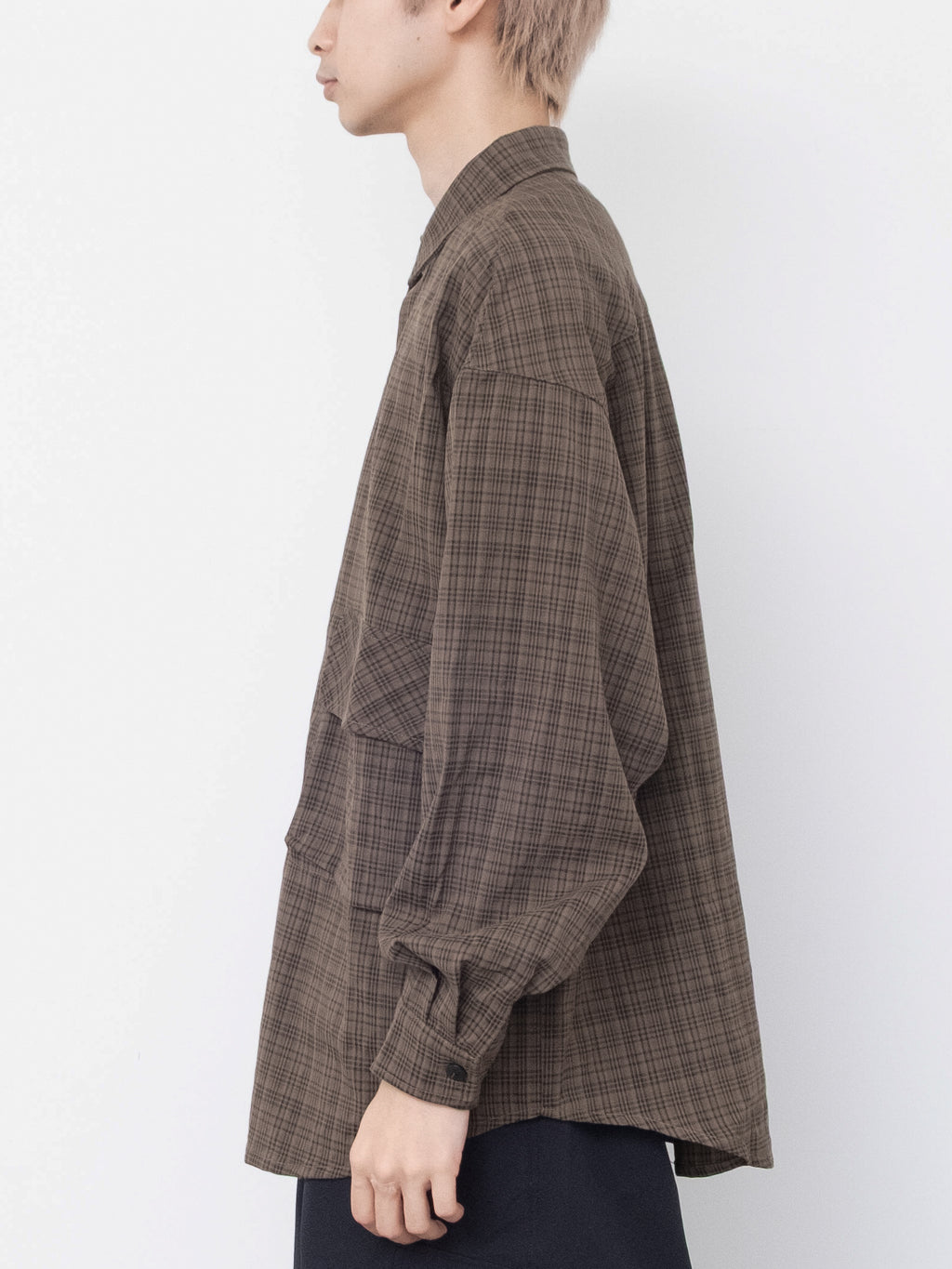 Casual Check Pocket Shirt