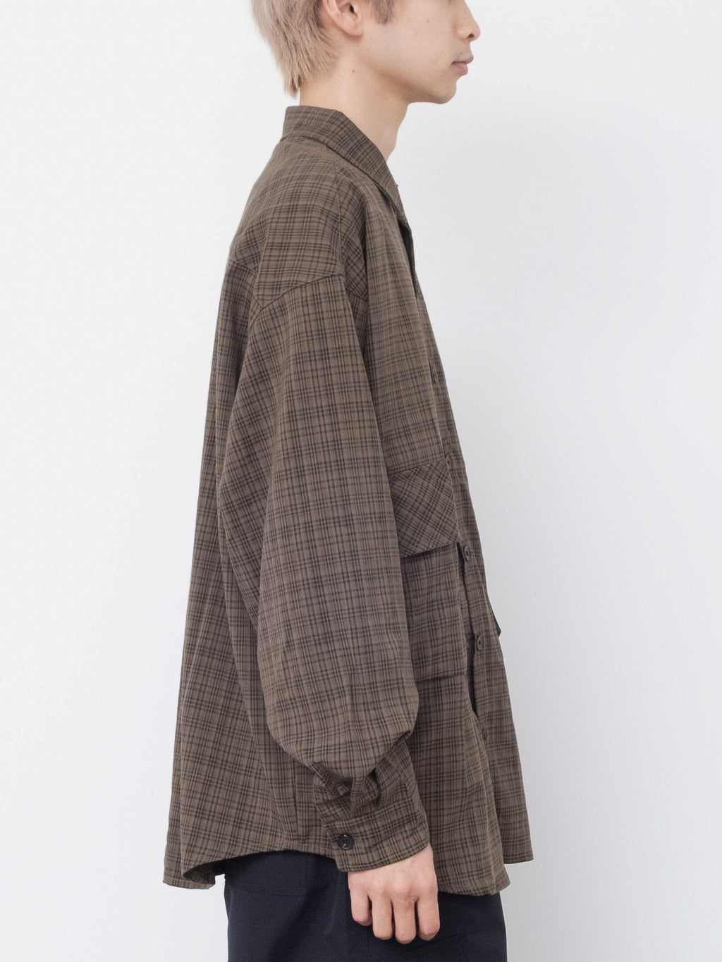 Casual Check Pocket Shirt