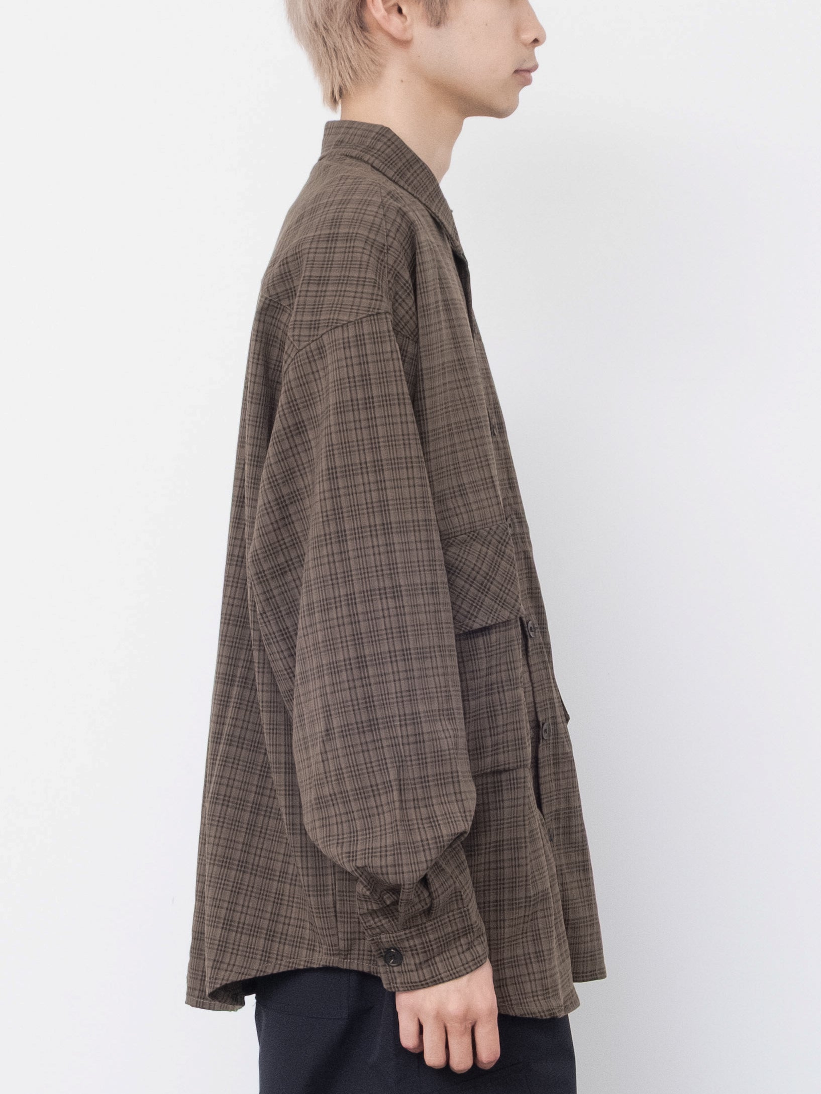 Casual Check Pocket Shirt