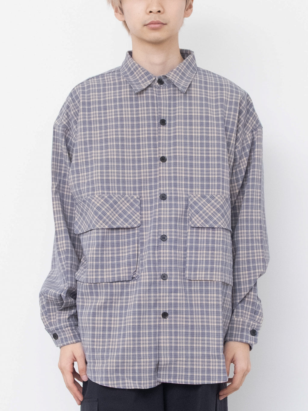 Casual Check Pocket Shirt