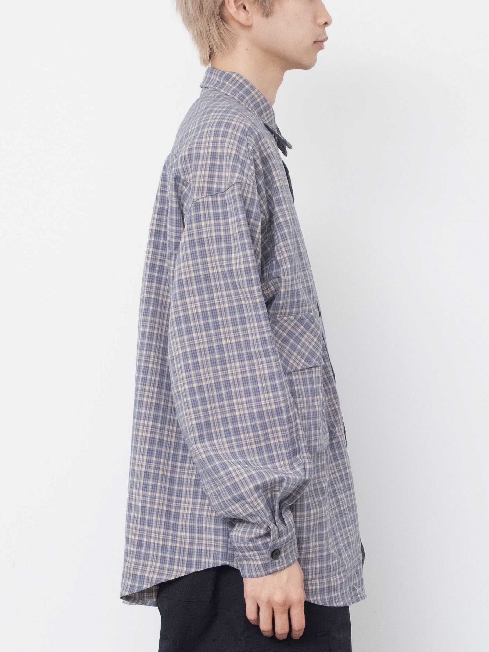 Casual Check Pocket Shirt