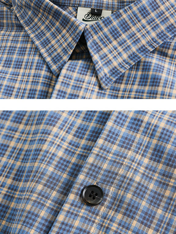 Casual Check Pocket Shirt