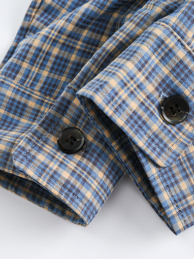 Casual Check Pocket Shirt