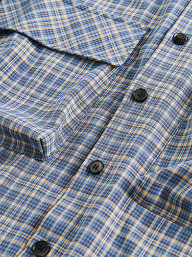 Casual Check Pocket Shirt