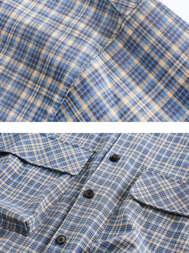 Casual Check Pocket Shirt