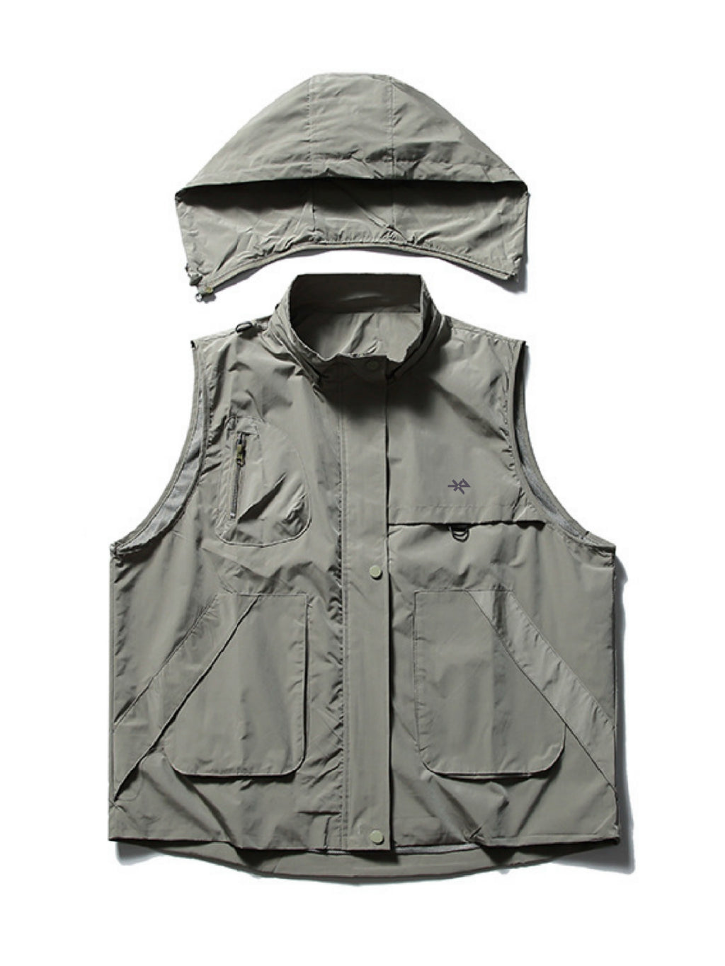 Detachable Hood Utility Vest