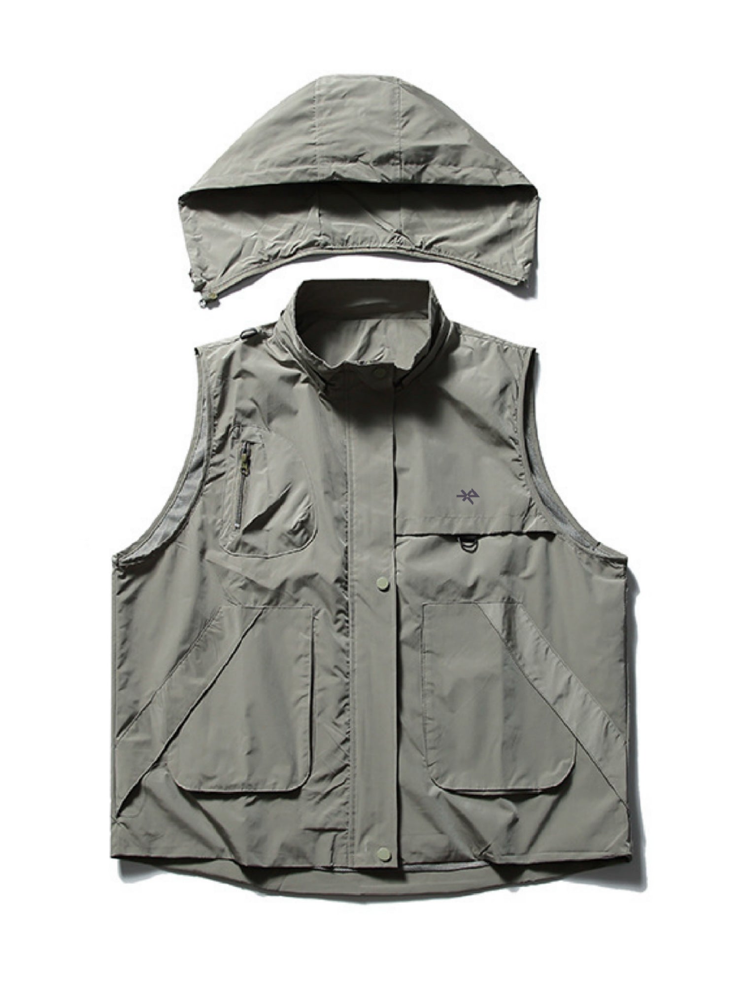 Detachable Hood Utility Vest