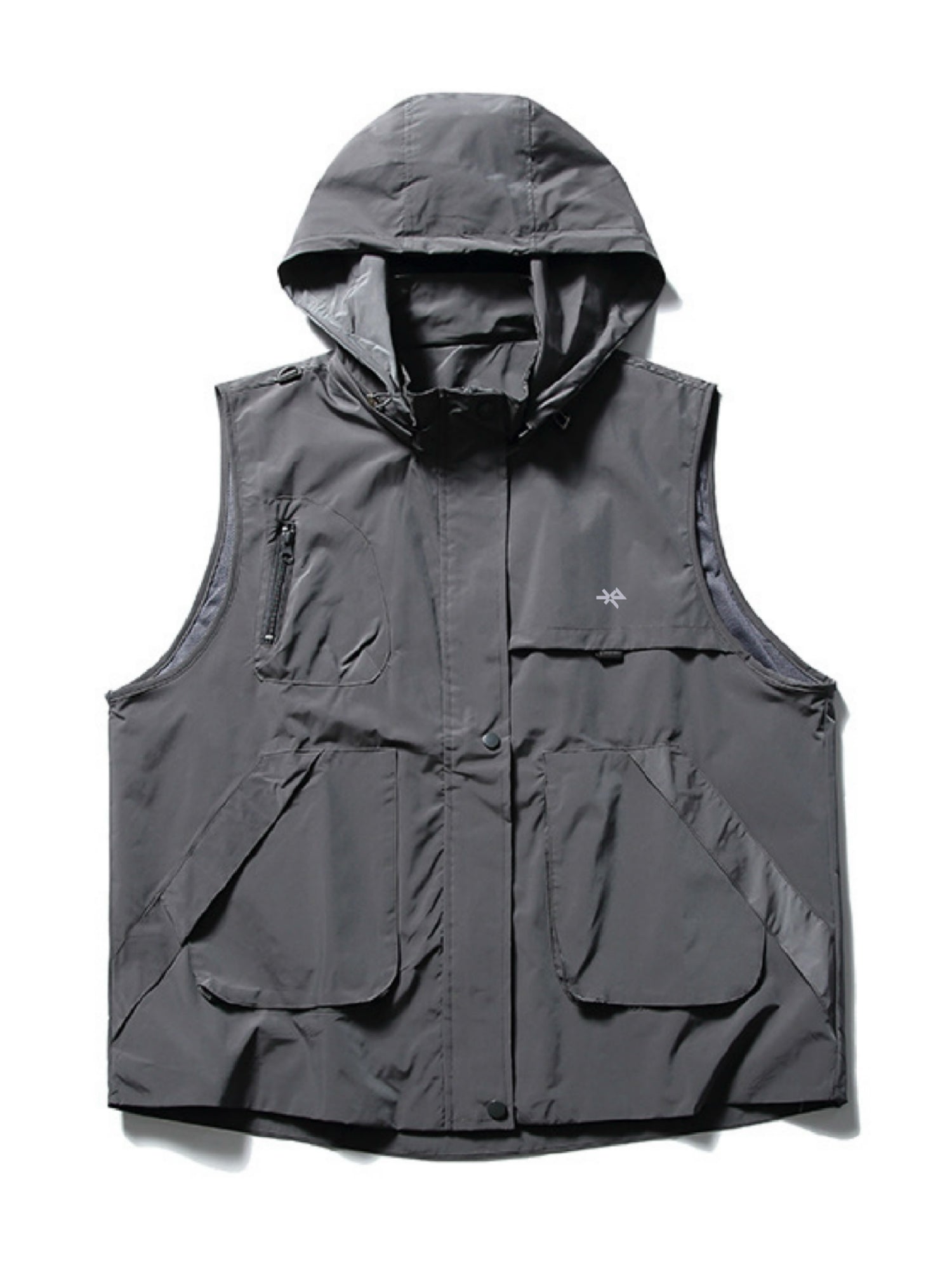 Detachable Hood Utility Vest